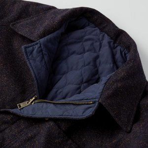 Flint & Tinder: Reversible Camp Coat in Navy Rust,  Medium
